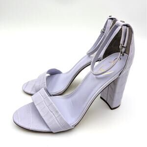 Sam Edelman Yaro Block Heel Sandals Ankle Strap Women's Purple Size US10.5 EU42